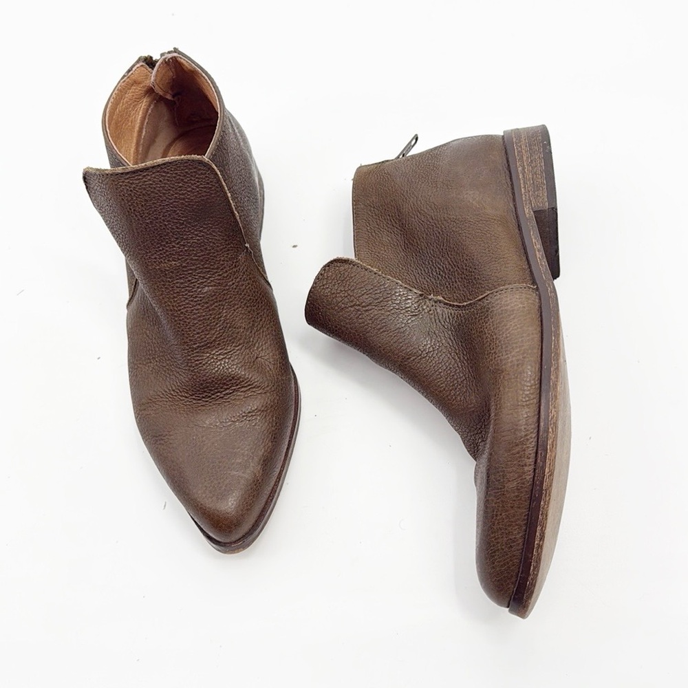 Maiden Lane brown leather ankle boots size 37